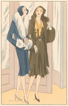 Load image into Gallery viewer, Philippe & Gaston, & Brandt “Charmeur” & “Stamboul." No. 382-383.  From "Les Créations Parisiennes, La Mode est un Art"