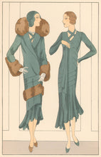 Load image into Gallery viewer, Martial & Armand “Captivante.” No. 454-455.  From "Les Créations Parisiennes, La Mode est un Art"