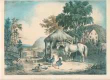 Load image into Gallery viewer, Currier & Ives "A Glimpse Of The Homestead"