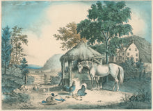 Load image into Gallery viewer, Currier & Ives "A Glimpse Of The Homestead"