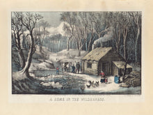 Load image into Gallery viewer, Currier&amp; Ives &quot;A Home in the Wilderness.&quot;
