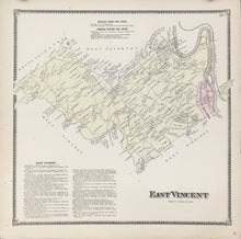 Load image into Gallery viewer, Witmer, A.R.  "East Vincent.” From "Atlas of Chester County"