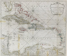 Load image into Gallery viewer, Edwards, Bryan "New Map of the West Indian Islands as they are Possessed by the European Powers"