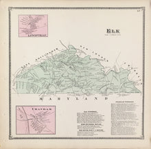 Load image into Gallery viewer, Witmer, A.R.  "Elk, Lewisville, Chatham.” From "Atlas of Chester County"