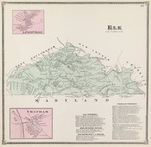 Load image into Gallery viewer, Witmer, A.R.  "Elk, Lewisville, Chatham.” From "Atlas of Chester County"