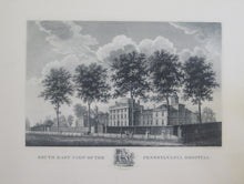 Load image into Gallery viewer, Exilious, John G. "South East View of Pennsylvania Hospital" (on board)