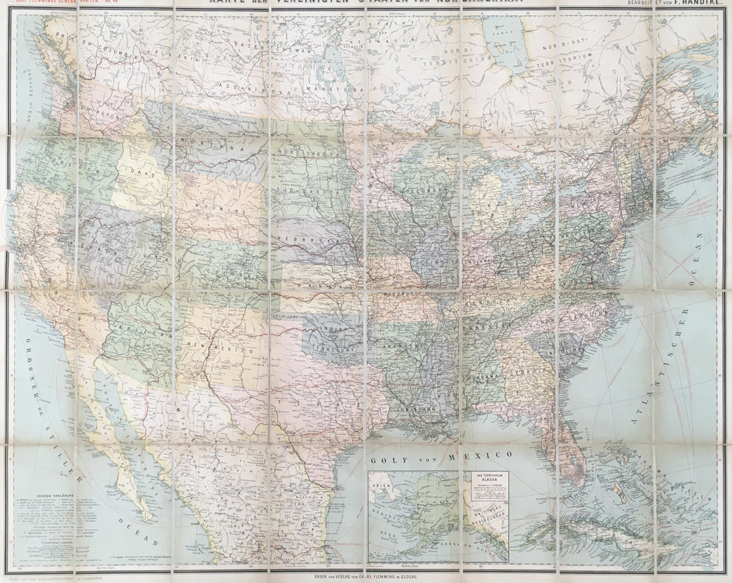 Handtke, F. “Karte der Vereinigten Staaten Von Nordamerika