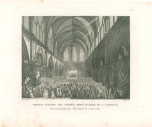 Load image into Gallery viewer, Prieur Pl. 22 "Service Funebre des Citoyens Morts au Siege de la Bastille. Discours prononcé par l'abbé Fauchet le 5 Aoust 1789"