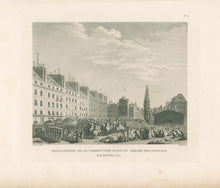Load image into Gallery viewer, Prieur Pl. 57 "Proclamation de la Constitution Place du Marché des Innocens le 14 Septembre 1791"