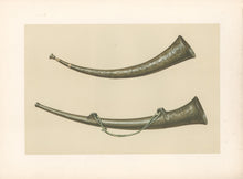 Load image into Gallery viewer, Gibb, William "Burgmote Horns." Pl. 1  From "A. J. Hipkins’ Musical Instruments Historic, Rare, and Unique"