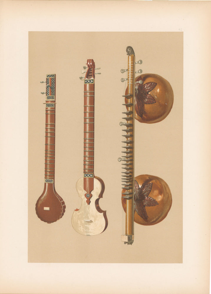 Gibb, William "Sitar and Vina." Pl. 42 From "A. J. Hipkins’ Musical In