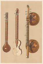 Load image into Gallery viewer, Gibb, William "Sitar and Vina." Pl. 42  From "A. J. Hipkins’ Musical Instruments Historic, Rare, and Unique"