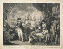 Load image into Gallery viewer, Brown, M. “To the Lord’s Commissioners of the Admiralty.  This Print of The Celebrated Victory obtained by The British Fleet under the Command of Earl Howe, over The French Fleet...”