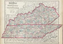Load image into Gallery viewer, Gray, Frank A. "Gray's Atlas Map of Kentucky and Tennessee"
