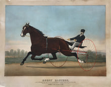 Load image into Gallery viewer, Howe, E.R. "Great Eastern, as he appeared in the Trio Races with Smuggler at Mystic Park, Boston, Oct. 16, 1876, ..."