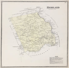 Load image into Gallery viewer, Witmer, A.R.  “Highland.” From "Atlas of Chester County"