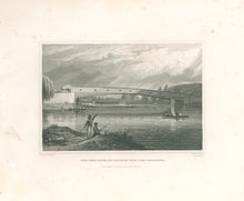 Load image into Gallery viewer, Burton, Charles "Upper Ferry Bridge and Fair Mount Waterworks, Philadelphia."