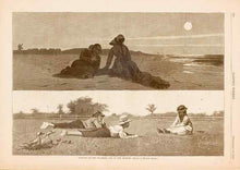 Load image into Gallery viewer, Homer, Winslow “Flirting on the Sea-Shore and on the Meadow”