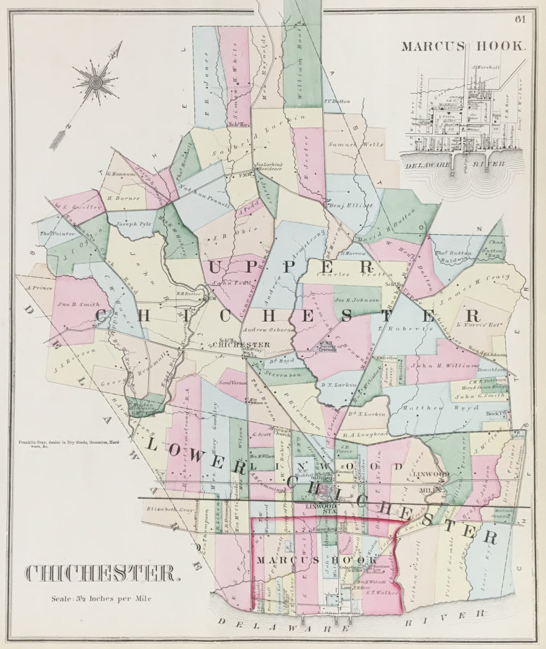 Hopkins, H.W. "Upper & Lower Chichester" Philadelphia Print Shop