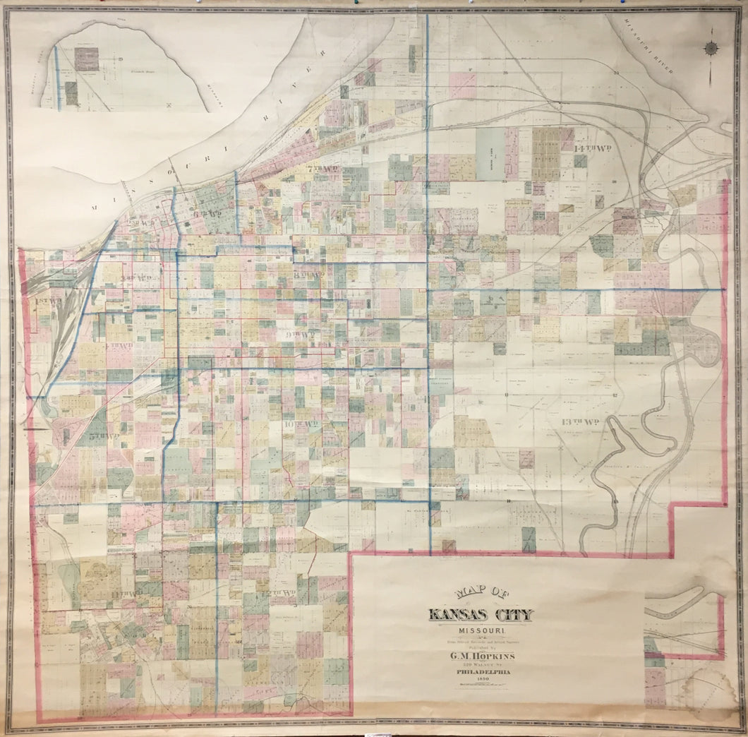 Hopkins, G.M.  “A Map of Kansas City, Missouri