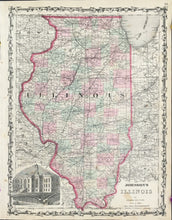 Load image into Gallery viewer, Johnson and Ward "Johnson's Illinois" 1862