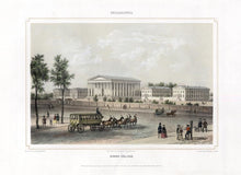 Load image into Gallery viewer, Köllner, Augustus “Girard-College.” Plate 9 from "Views of American Cities"