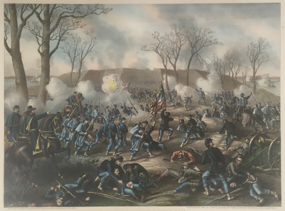 Kurz & Allison “Battle of Fort Donelson.”  [Tennessee]