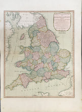 Load image into Gallery viewer, Dunn, Samuel “A New and Compendious Map of England and Wales…"