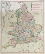 Load image into Gallery viewer, Dunn, Samuel “A New and Compendious Map of England and Wales…"