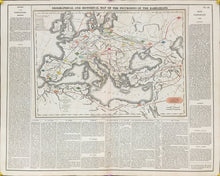 Load image into Gallery viewer, Gros, C. “Geographical and Historical Map of the Incursions of the Barbarians&quot;
