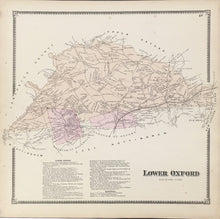 Load image into Gallery viewer, Witmer, A.R.  “Lower Oxford.” From "Atlas of Chester County"
