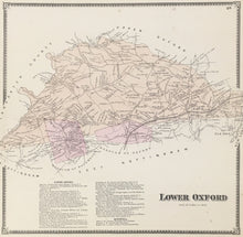 Load image into Gallery viewer, Witmer, A.R.  “Lower Oxford.” From "Atlas of Chester County"