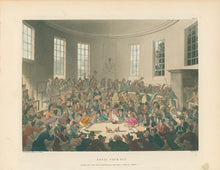 Load image into Gallery viewer, Rowlandson, Thomas & Pugin, Augustus Charles “Royal Cock Pit.”  From "The Microcosm of London"