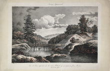 Load image into Gallery viewer, Milbert, Jacques Gerard   "Vue du Cours supérieur de la rivière Mohawk qui se réunit au fleuve Hudson.  Etat de New-York" - Upper Course of the Mohawk River