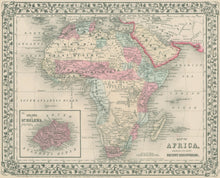 Load image into Gallery viewer, Mitchell, S. Augustus Jr. “Map of Africa, Showing Its Most Recent Discoveries”