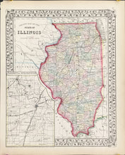 Load image into Gallery viewer, Mitchell, S.A. Jr. "County Map of the State of Illinois"