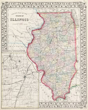 Load image into Gallery viewer, Mitchell, S.A. Jr. "County Map of the State of Illinois"