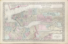 Load image into Gallery viewer, Mitchell, S. Augustus Jr. “New York and Brooklyn.” 1867