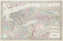 Load image into Gallery viewer, Mitchell, S. Augustus Jr. “New York and Brooklyn.” 1867