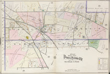 Load image into Gallery viewer, Mueller, A.H.  Plate 24.  [Strafford Station area showing parts of Tredyffrin and Radnor Townships].  From &quot;Pennsylvania Railroad Atlas of the Main Line from Overbrook to Paoli&quot;
