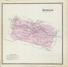 Load image into Gallery viewer, Witmer, A.R.  “Newlin.” From "Atlas of Chester County"
