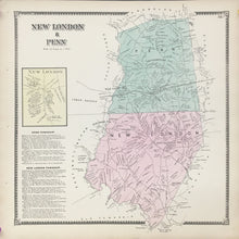 Load image into Gallery viewer, Witmer, A.R.  “New London & Penn.” From "Atlas of Chester County"