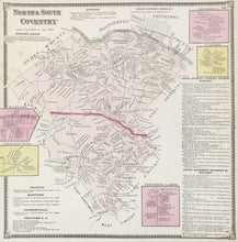 Load image into Gallery viewer, Witmer, A.R.  “North and South Coventry, Coventryville, Madison, Pottstown Landing, Pughtown, Cedarville.” From "Atlas of Chester County"