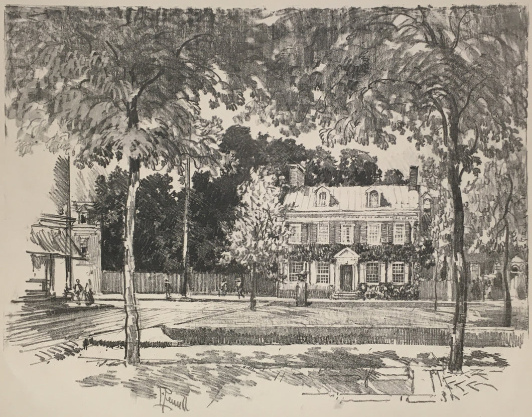 Pennell, Joseph  “Morris House, Germantown.” [Philadelphia]