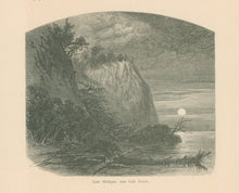 Load image into Gallery viewer, Waud, Alfred R. “Lake Michigan near Lake Forest” From "Picturesque America"
