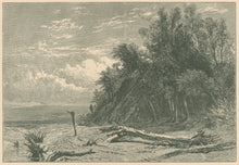 Load image into Gallery viewer, Waud, Alfred R. “The Shore at Lake Forest” From "Picturesque America"