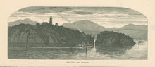 Load image into Gallery viewer, “Split Rock, Lake Champlain.”  From "Picturesque America"