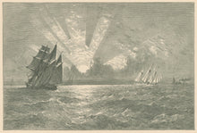 Load image into Gallery viewer, Waud, Alfred R. “Sunset, Lake Michigan” From "Picturesque America"