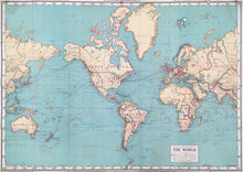 Load image into Gallery viewer, Goode, J. Paul "The World: Political Wall Map Series"