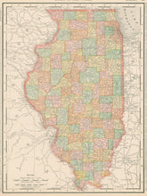 Load image into Gallery viewer, Rand, McNally "Chicago" / "Illinois"